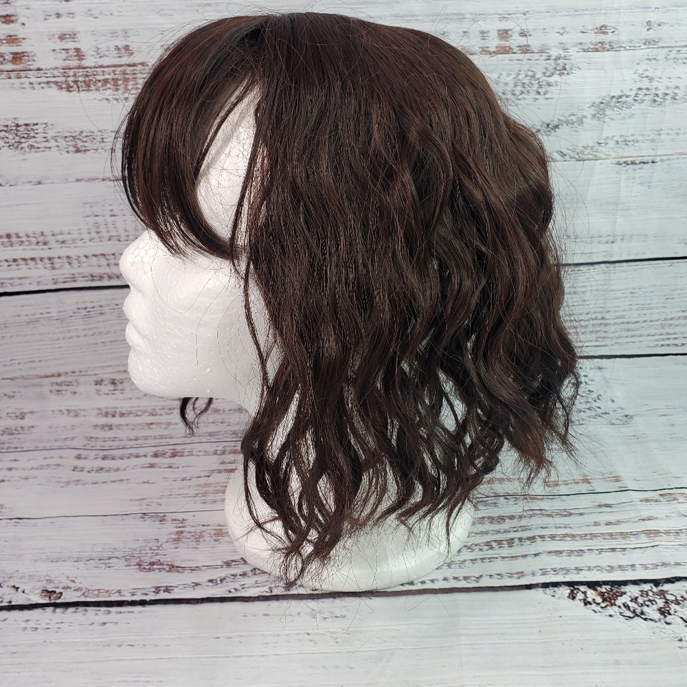 Synthetic Hair Clip, Curly With Banags
